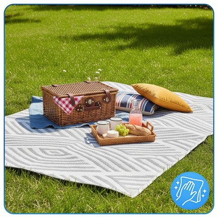 Dywan zewnętrzny 160x220 cm tarasowy wodoodporny na taras balkon do ogrodu