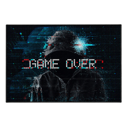 Dywan gamingowy 120x170 dla gracza mata pod fotel antypoślizgowy GameOver