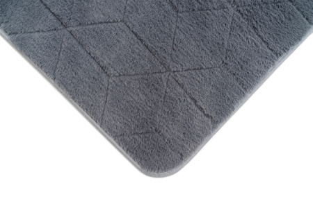 Dywan STRADO Rabbit 3D pluszowy miękki jak królik 160x220 Grey