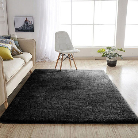 Dywan Alpaca Strado 200x200 - AlpaBlack (Czarny)