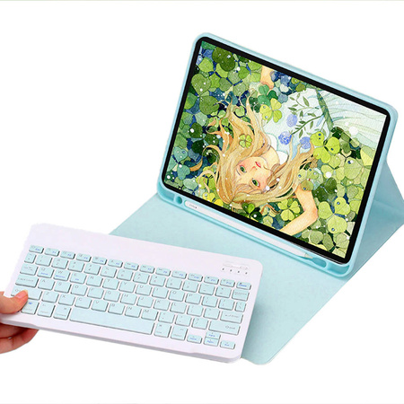 Etui z klawiaturą z uchwytem na rysik do Apple iPad Mini 6 - CFIM6 (Niebieskie)