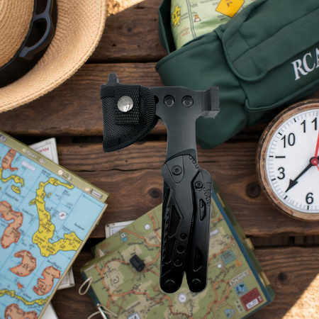 Reliable survival kit 18in1 STRADO compact military tactical multitool XXL for the traveler