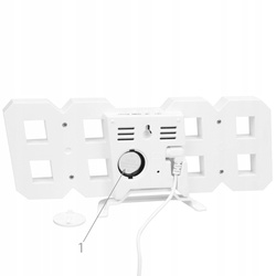 Alarm clock with LED thermometer - DAC5