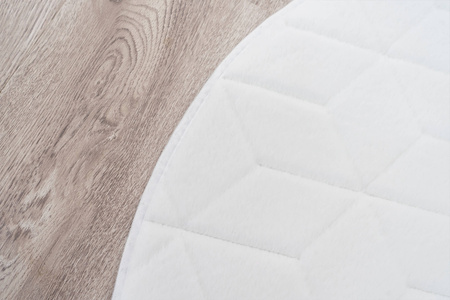 Dywan okrągły Rabbit 3D pluszowy miękki jedwabisty futro królika 160, biały