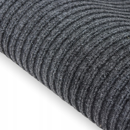 Wycieraczka pod drzwi do butów wejściowa mata gumowa 60x90 gruba XL, ciemnoszara