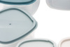 Set of food containers with lid plastic 6 pieces