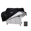 Mocny pokrowiec plandeka na grilla meble ogrodowe wodoodporny 77x66x100 XL, czarny
