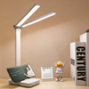 Lampka biurkowa LED Kreślarska szkolna na biurko z uchwytem na telefon, biała