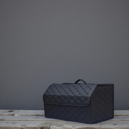 Składany duży organizer do bagażnika samochodu pikowany kuferek torba pojemnik na zakupy i narzędzia