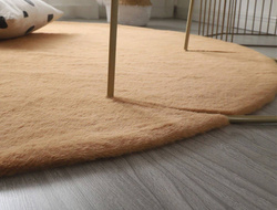 Rabbit Strado 120x120 round rug LightCamel (Beige)