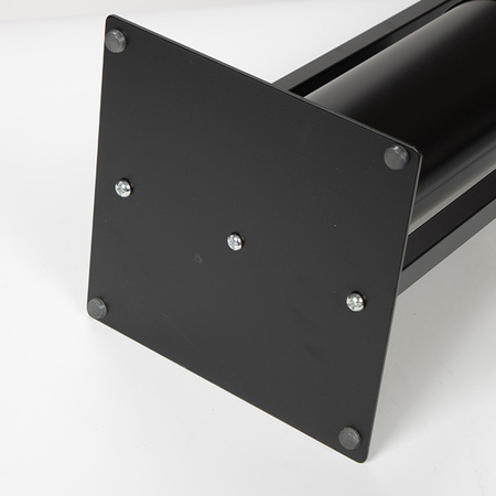 Metalowy stojak na papier toaletowy 2w1 Szczotka toaletowa wolnostojąca, czarny