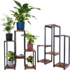 PANORAMA standing metal flower and plant stand - 6-tier VENGE