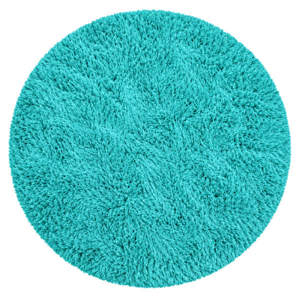 Shaggy Strado 120x120 round carpet TurquoiseSea (Turquoise)