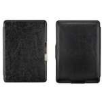 Etui Smart Case czarne do Kindle Paperwhite 1/2/3 z ekologiczną skórą i automatycznym wybudzaniem