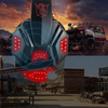 Słuchawki gamingowe LED Speed Spider OS-830MV czarno-czerwone z mikrofonem dla graczy