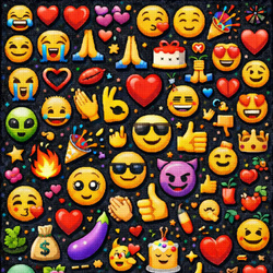 Dywan gamingowy 100x150 dla gracza mata pod fotel antypoślizgowy Emoji 3D