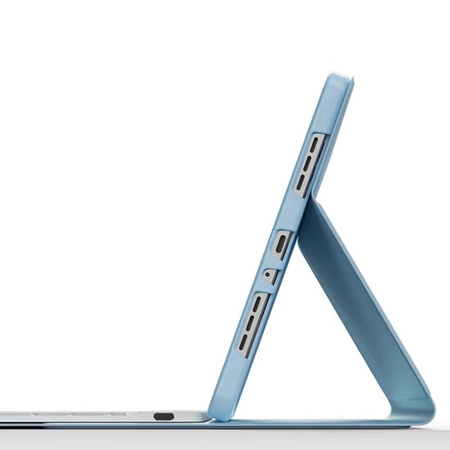 Etui z klawiaturą Bluetooth touchpad do iPad Air 11 Gen6 (Niebieskie)