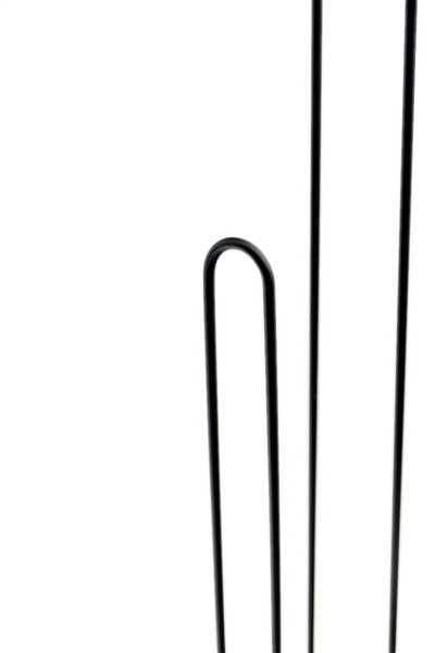 Stojak na papier toaletowy czarny loft nowoczesny uchwyt na 4 rolki 54 cm, czarny