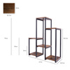 PANORAMA standing metal flower and plant stand - 6-tier VENGE