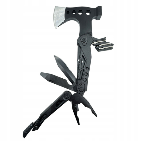 Wielofunkcyjny MULTITOOL Narzędzie siekiera szczypce Survivalowy scyzoryk