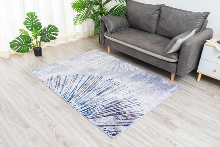 Dywan Novo 120x170 cm, Szary Błysk - miękki do salonu i sypialni