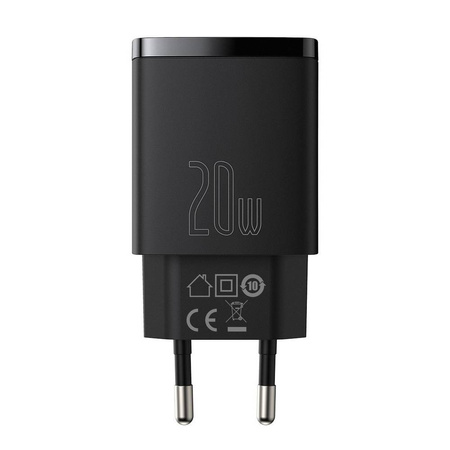 Ładowarka sieciowa Baseus Compact Quick Charger 20W (Czarna)