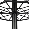 Koszyk na owoce i warzywa miska 2-poziomowa loft 43 cm (Czarny)
