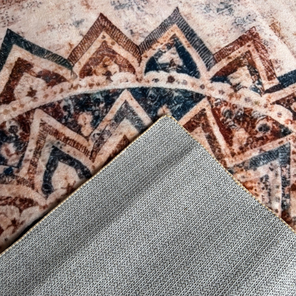 Duży dywan Mandala do salonu 200x300 orientalny NOVO antypoślizgowy miękki