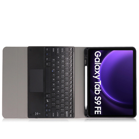 Etui kolorowe z klawiaturą touchpad do Samsung Galaxy Tab S9 FE 10.9 2023 SM-X510/ SM-X516/ S10 FE 2025 SM-X520/ SM-X526