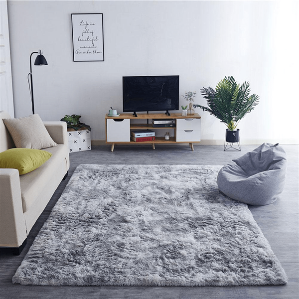 Dywan Shaggy Ombre 60x120 cm, jasnoszary - miękki do salonu i sypialni
