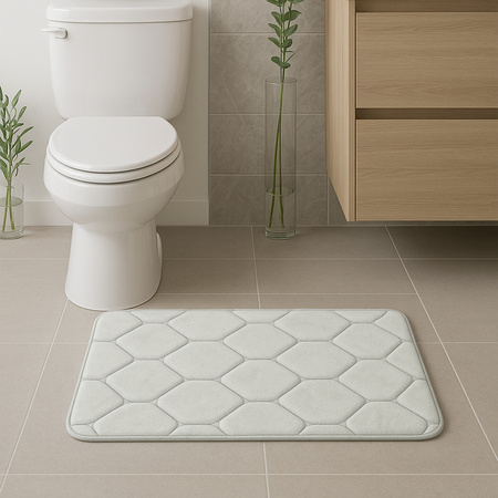 Mata łazienkowa szybkoschnąca dywanik do łazienki antypoślizgowa XXL, szara