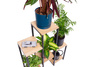 PANORAMA 6 level metal standing flower stand - elegant flower and plant stand OAK
