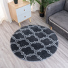 Dywan okrągły do salonu shaggy DECOR antypoślizgowy miękki puszysty 140x140 Grey Lantern