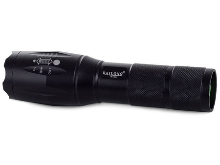 Latarka taktyczna Bailong z diodą LED cree zoom XM-L T6 model 1831