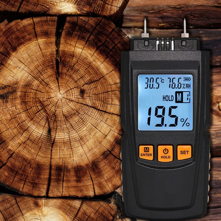Miernik poziomu wilgotności drewna GM610