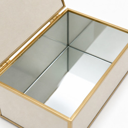 Szkatułka na biżuterię 18x13x7 cm 4ASS CLR Beige