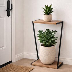 Kwietnik 50x20x29 cm metalowy podłogowy na rośliny kwiaty doniczki