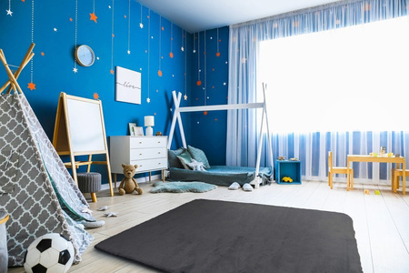 Dywan Rabbit futro królika antypoślizgowy nowoczesny miękki 120x160, szary