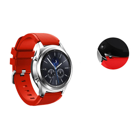 Pasek silikonowy do Samsung Galaxy Watch 4 40/4 Classic 42/46 mm (Czarny)