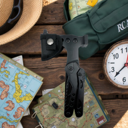 Reliable survival kit 18in1 STRADO compact military tactical multitool XXL for the traveler
