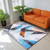 Dywan NOVO Strado nowoczesny do salonu marmurowy wzór velvet Nowoczesne Trójkty 140x200 cm