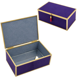 Szkatułka na biżuterię 18x13x7 cm 4ASS CLR Purple