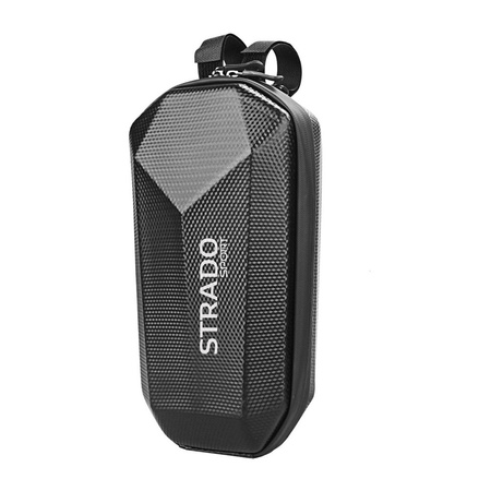 Sakwa twarda na kierownicę hulajnogi uniwersalna zamykana torba duża XXL 4L, czarna