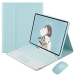 Etui z klawiaturą, myszką i touchpad do Apple iPad Air 4/ 11 Pro (Niebieskie)