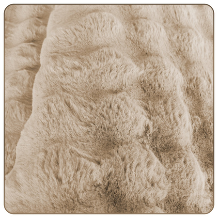 Dywan Rabbit Bubble 80x150 cm - miękki puszysty dywan do salonu i sypialni - beżowy