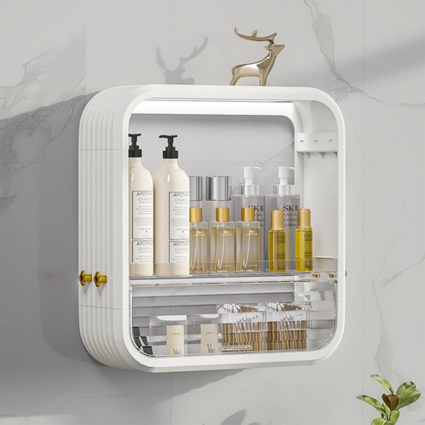 Exclusive casket organizer AMBER Strado roomy jewelry and cosmetics chest for the bathroom