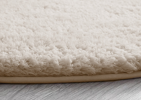 Dywan Okrągły Alpaca antypoślizgowy miękki nowoczesny salon 150x150, beżowy