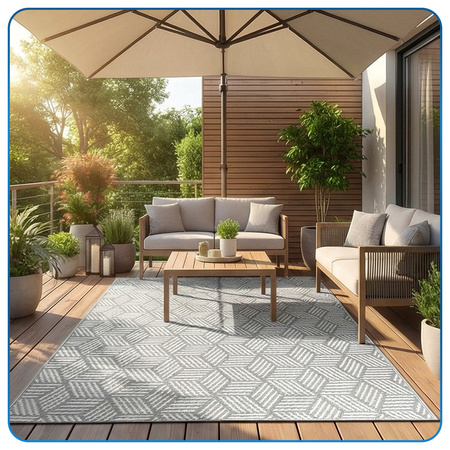 Dywan zewnętrzny 120x170 cm tarasowy wodoodporny na taras balkon do ogrodu