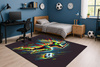 3D Strado FOOTBALL gaming carpet 100x150 cm modern with football theme for gamer's room