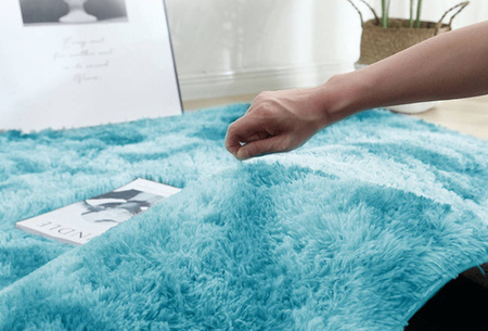 Shaggy Ombre Strado Round Carpet 80x80 OmbreBlue (Light Blue)